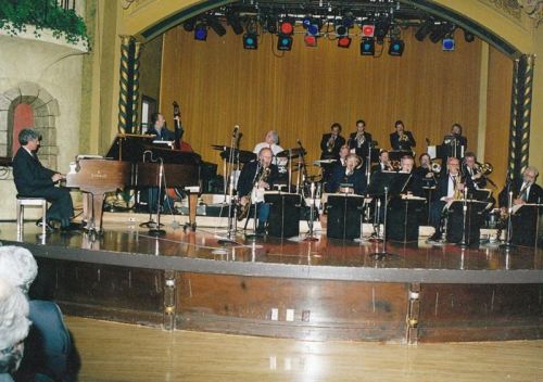 Blue Wisp Big Band Performing on Stage