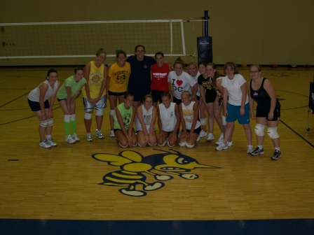 Monroe Volleyball Camp with UD 2008 -2