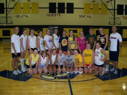 Monroe Volleyball Camp with UD 2008