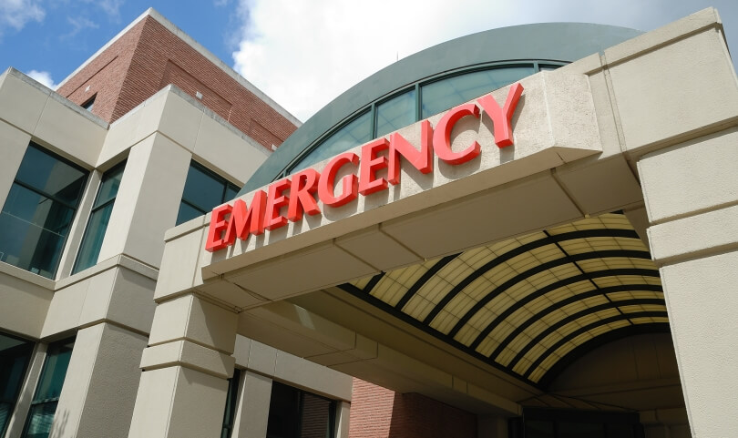 Exterior of an Emergency Room